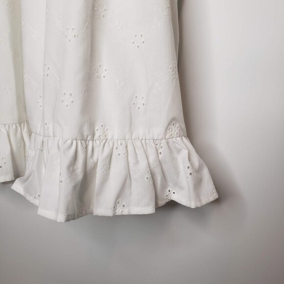 NWT Chaps Embroidered Floral Girl's Sunday Dress 6 - Picture 3 of 7